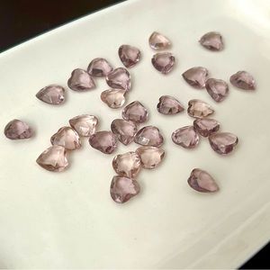 Heart-shaped Amethyst Stones